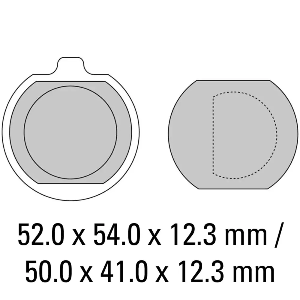 Ferodo Brake Pads - Fdb132p (Pk = 2 Pads) [Bq20] 1