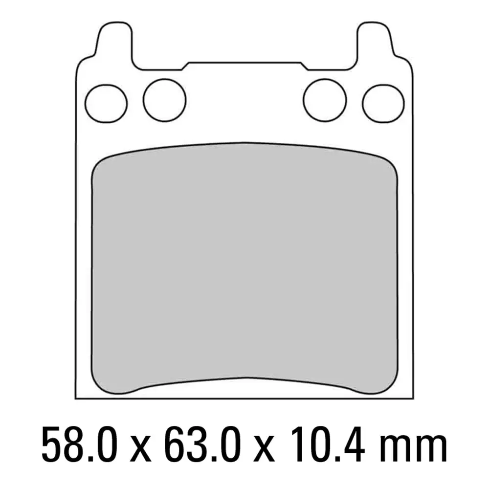 Ferodo Brake Pads - Fdb134p (Pk = 2 Pads) [Bq20] 1