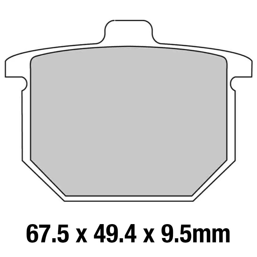 Ferodo Brake Pads - Fdb182p (Pk = 2 Pads) [Bq25] 1