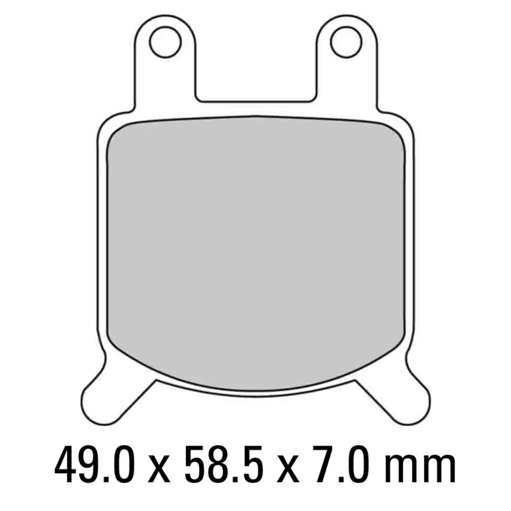 Ferodo Brake Pads - Fdb205p (Pk = 2 Pads) [Bq20] 1