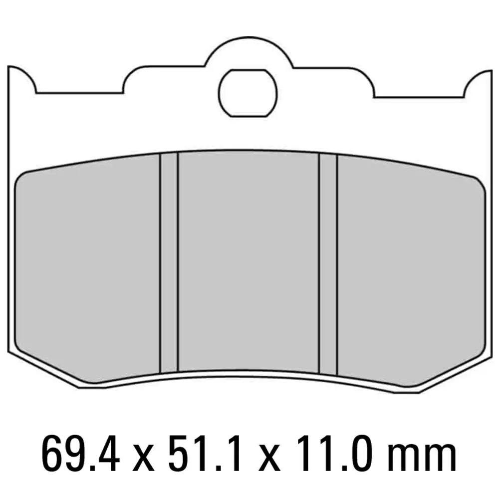 Ferodo Brake Pads - Fdb2041p (Pk = 2 Pads) [Bq25] 1
