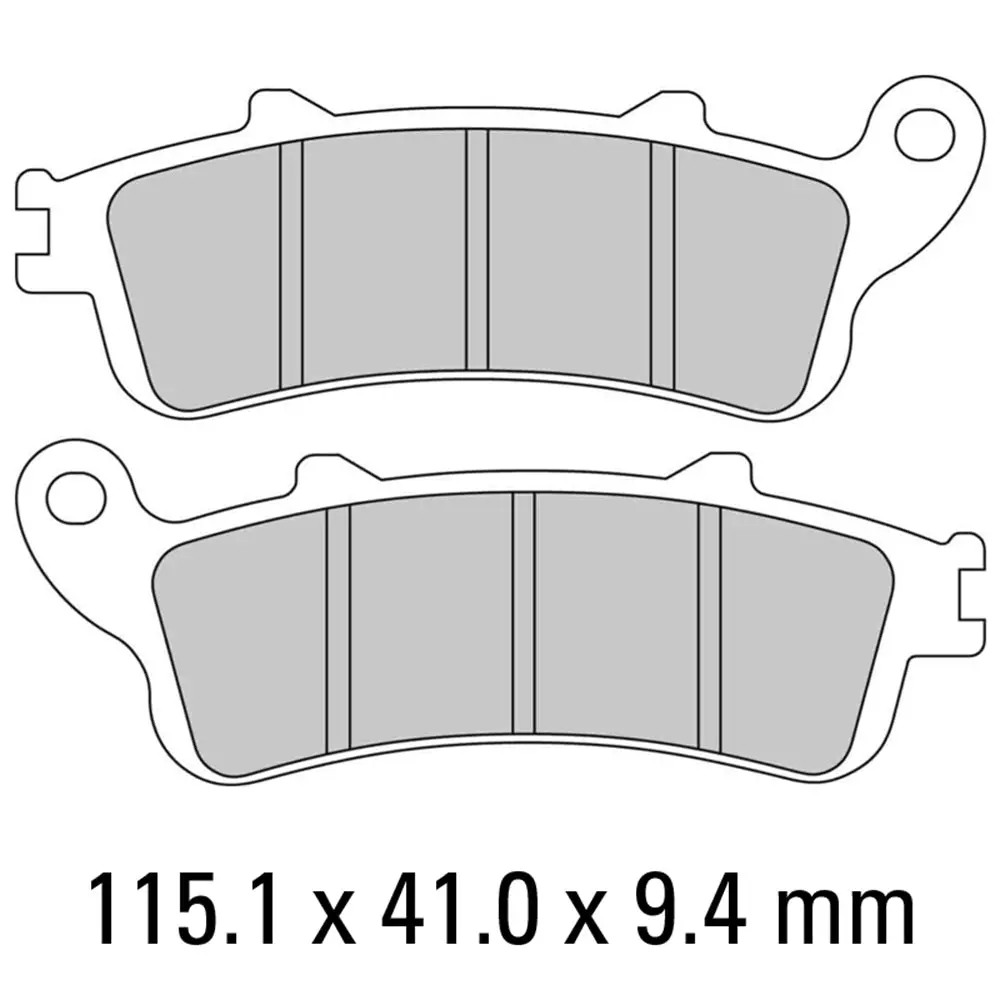 Ferodo Brake Pads - Fdb2075ef (Pk = 2 Pads) [Bq10] 1