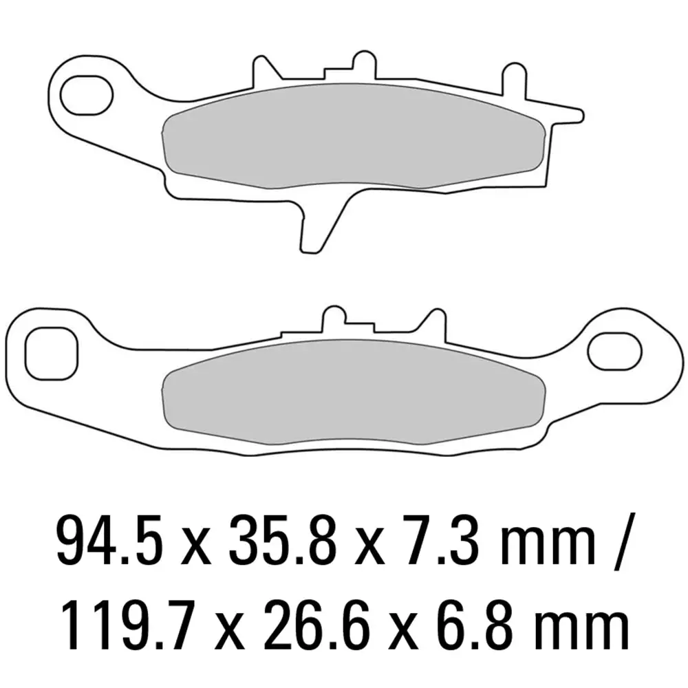 Ferodo Brake Pads - Fdb2080sg (Pk = 2 Pads) [Bq25] 1