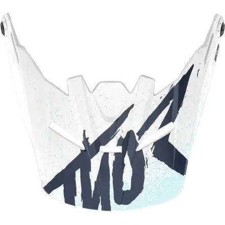 Thor Replacement Visor Peak For Sector Youth Helmets Hype White/Blue 1