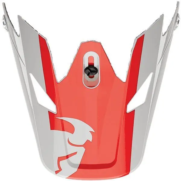 Thor Replacement Visor Peak For Sector Helmets Shear Red/Grey 1