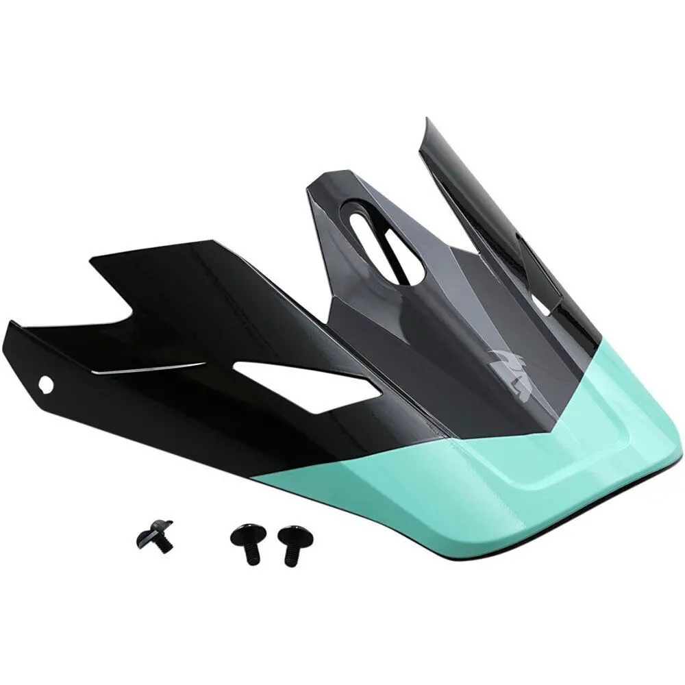 Thor Replacement Visor Peak For Sector Helmets Bomber Black/Mint 1