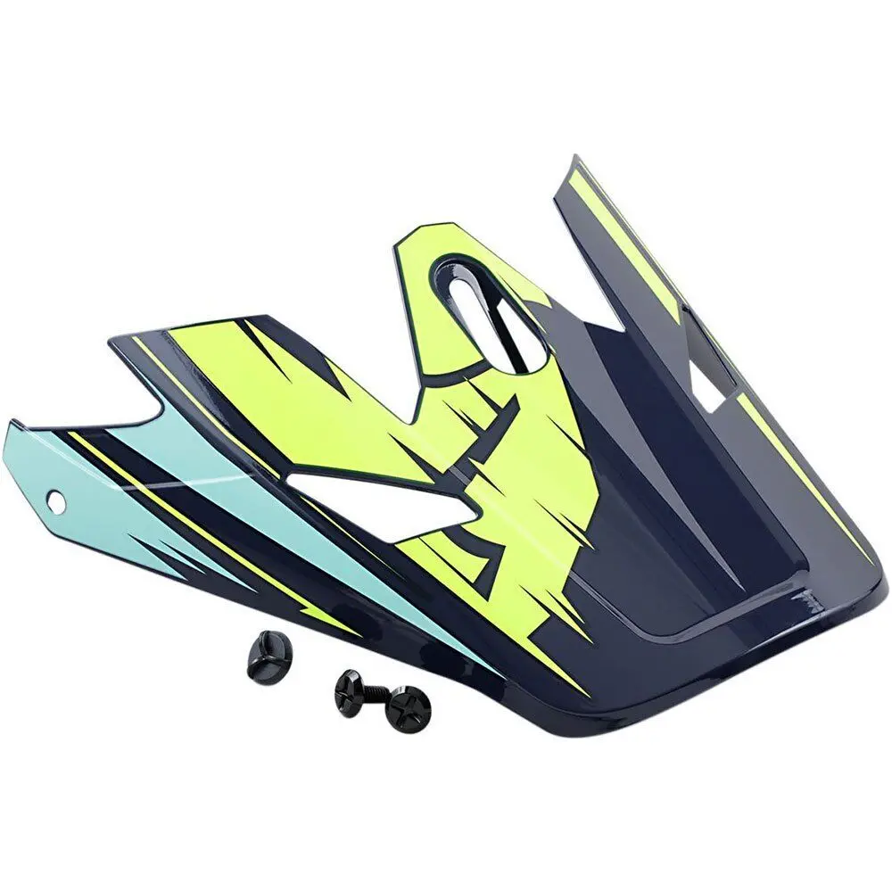 Thor Replacement Visor Peak For Sector Helmets Warp Navy/Teal 1