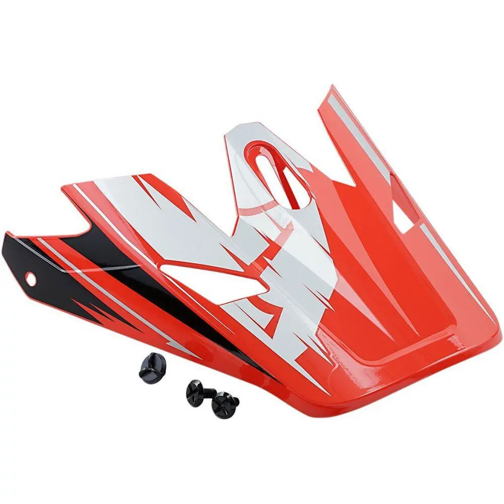Thor Replacement Visor Peak For Sector Helmets Warp Red/Black 1