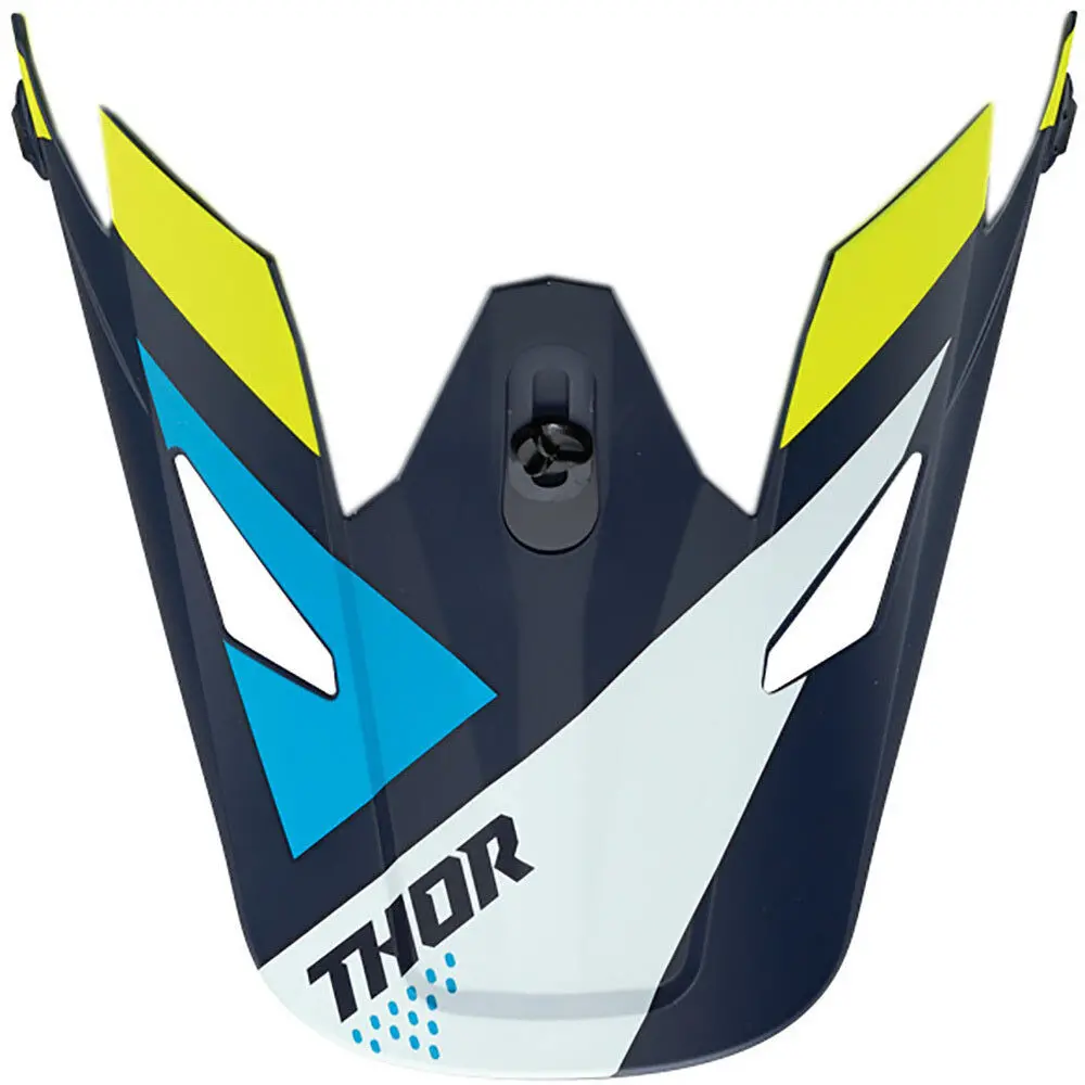 Thor Replacement Visor Peak For Sector Helmets Blade Navy/Acid 1