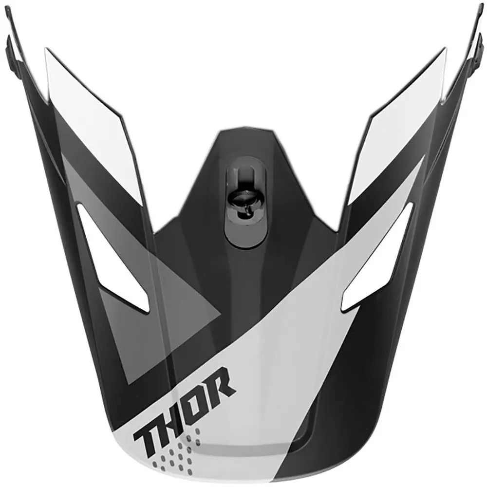 Thor Replacement Visor Peak For Sector Youth Helmets Blade Black/White 1