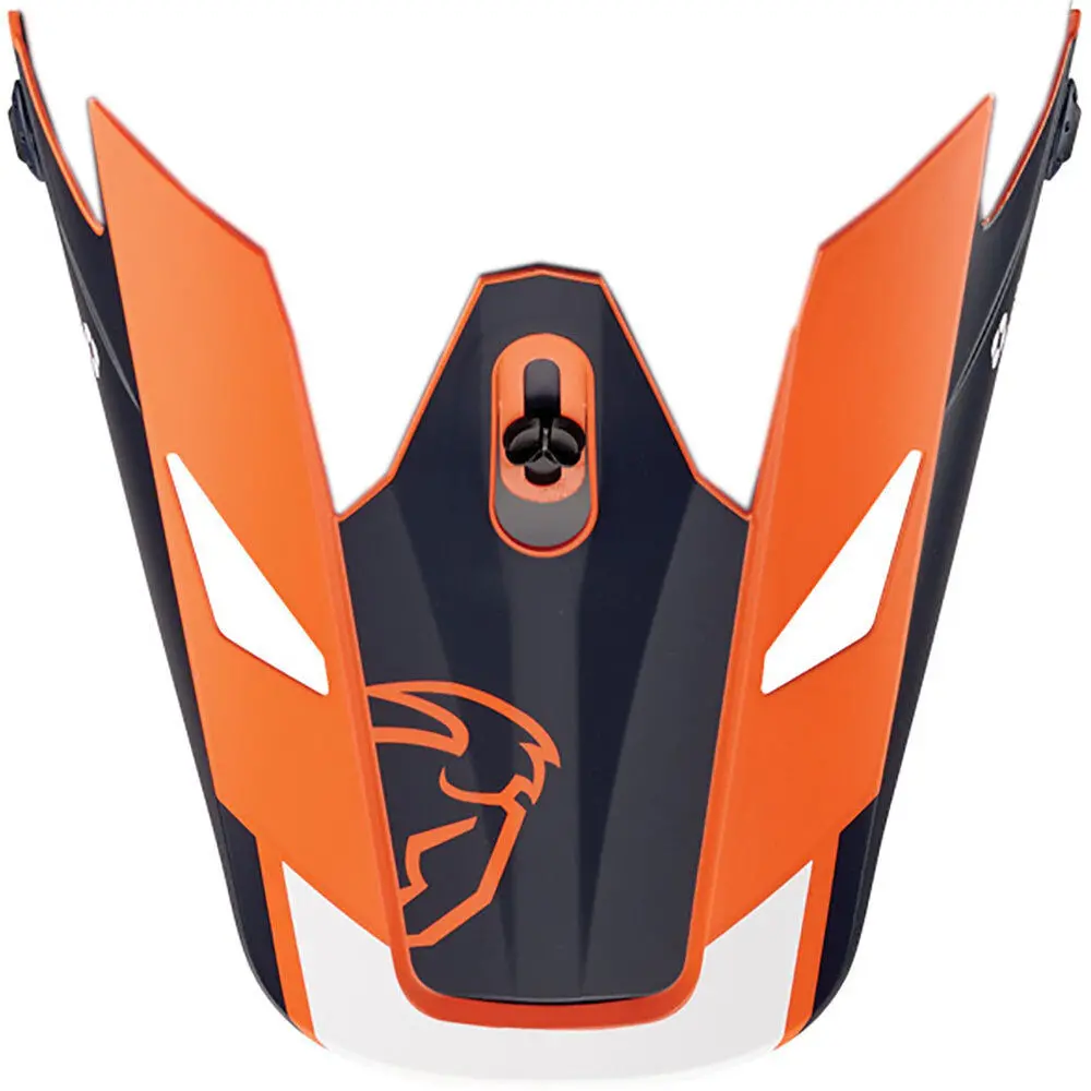 Thor Replacement Visor Peak For Sector Helmets Split Orange/Navy 1
