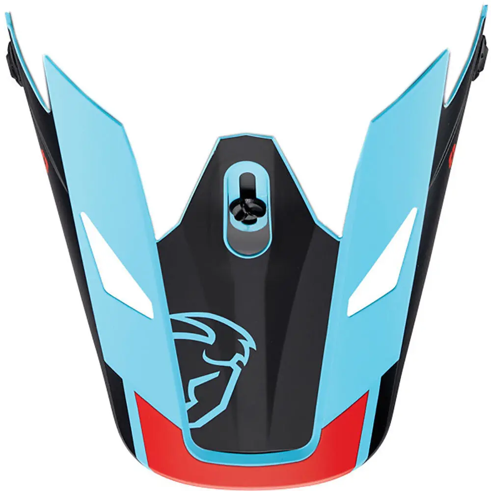 Thor Replacement Visor Peak For Sector Helmets Split Blue/Black 1
