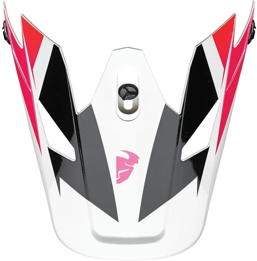 Thor Replacement Visor Peak For Sector Helmets Fader Orange/Magneta 1
