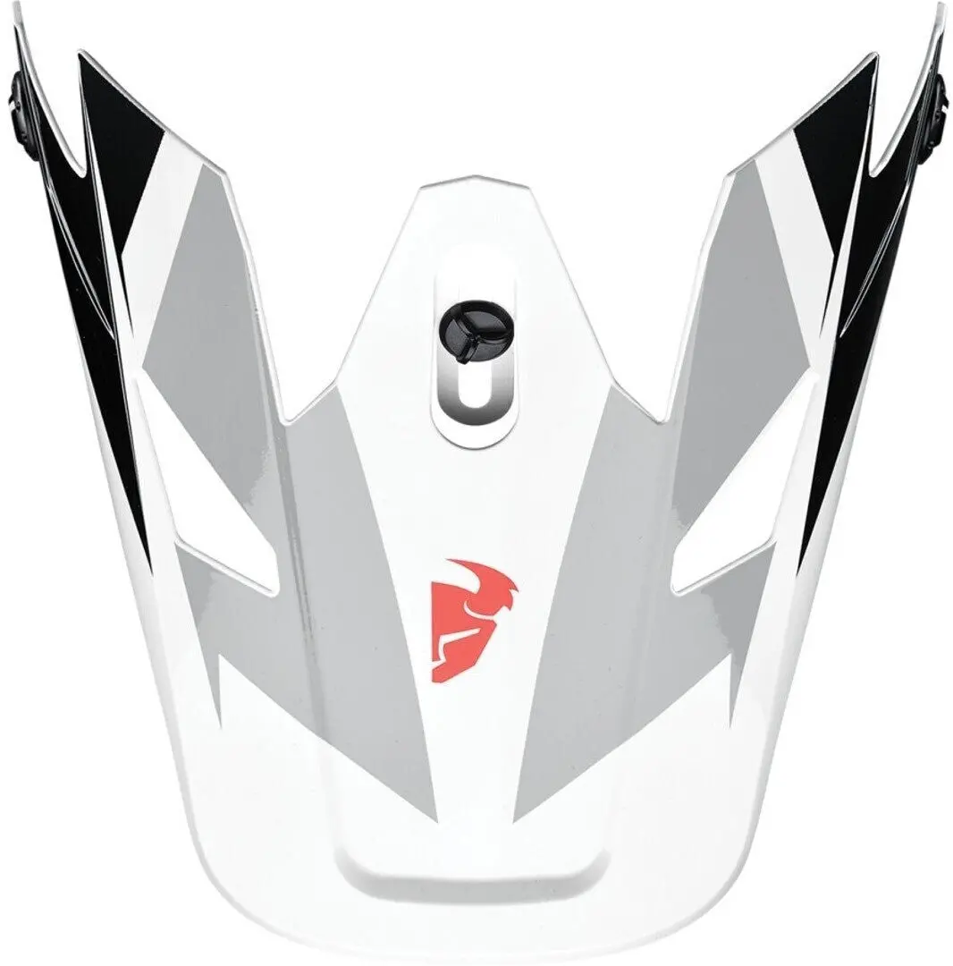 Thor Replacement Visor Peak For Sector Helmets Fader Black/White 1
