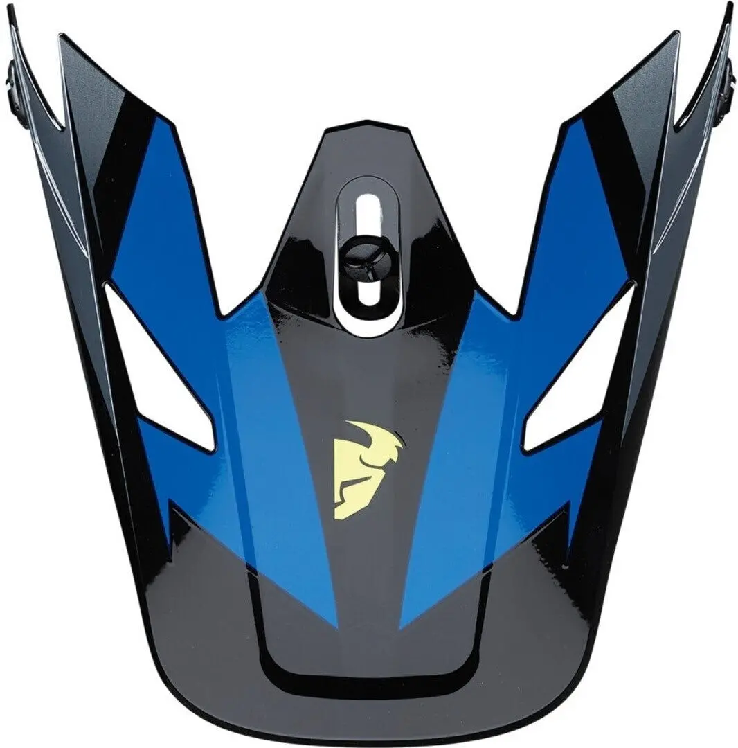 Thor Replacement Visor Peak For Sector Helmets Fader Blue/Black 1