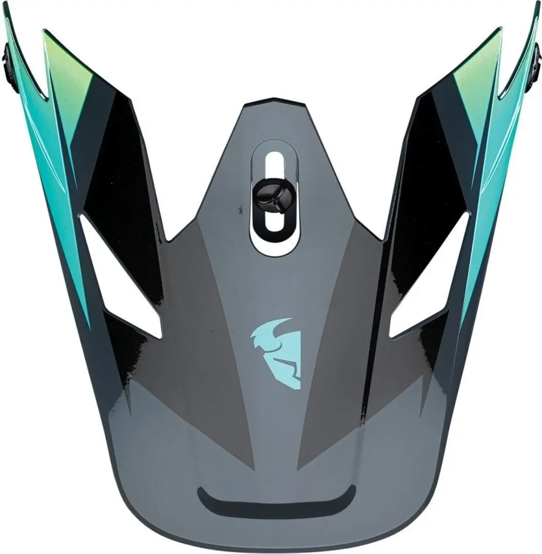 Thor Replacement Visor Peak For Sector Helmets Fader Acid/Teal 1