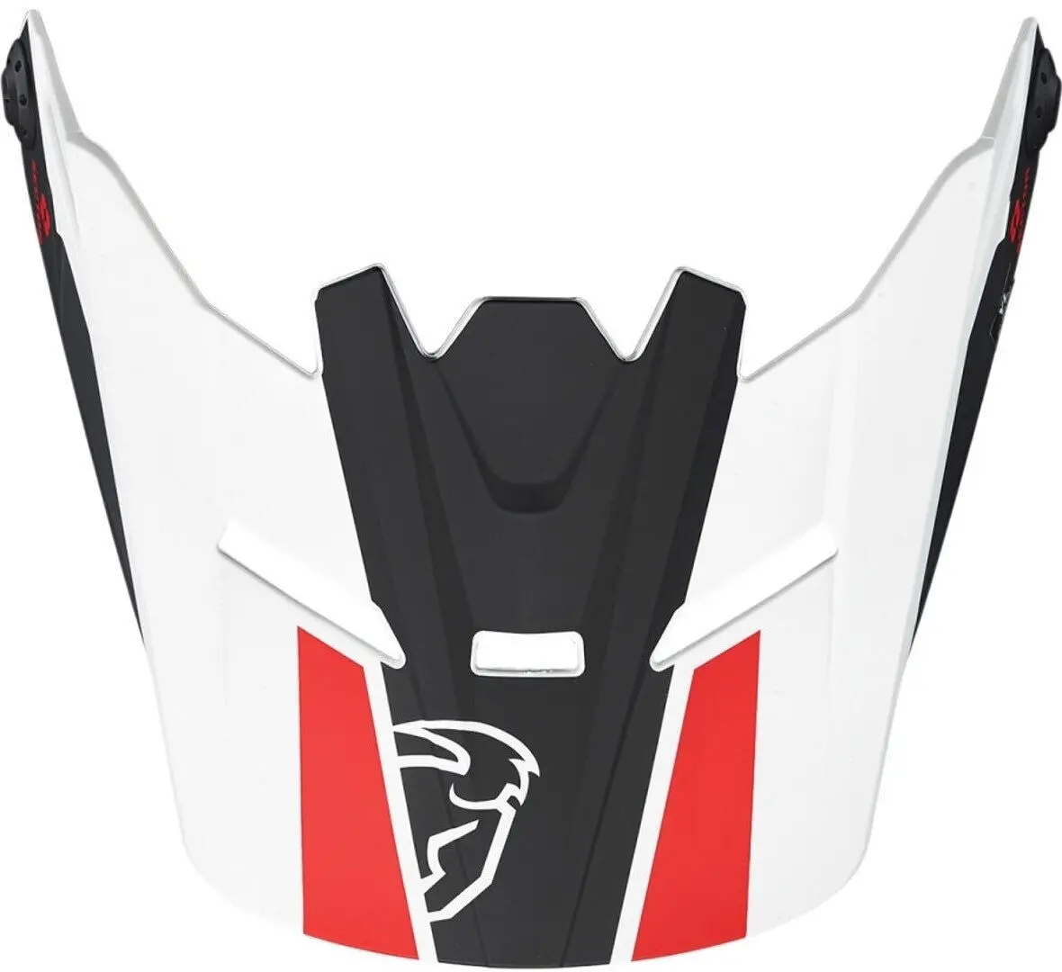 Thor Replacement Visor Peak For Sector Youth Helmets Split White/Black 1