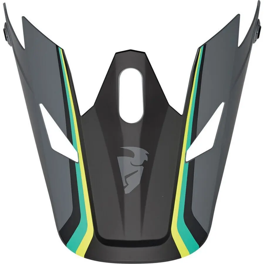 Thor Replacement Peak For Sector Helmets Gray/Teal 1