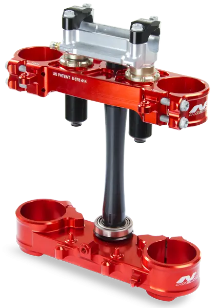 Neken Sfs Triple Clamp Complete Set W/22Mm Offset Red For Honda Crf 250 18-19/Crf 450R 17-19 1