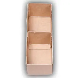 Parts Box H/Duty Cardboard 12X4x4 2 Compartments 1