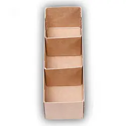 Parts Box H/Duty Cardboard 12X4x4 3 Compartments 1