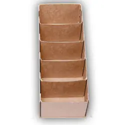 Parts Box H/Duty Cardboard 13X5x4 5 Compartments 1
