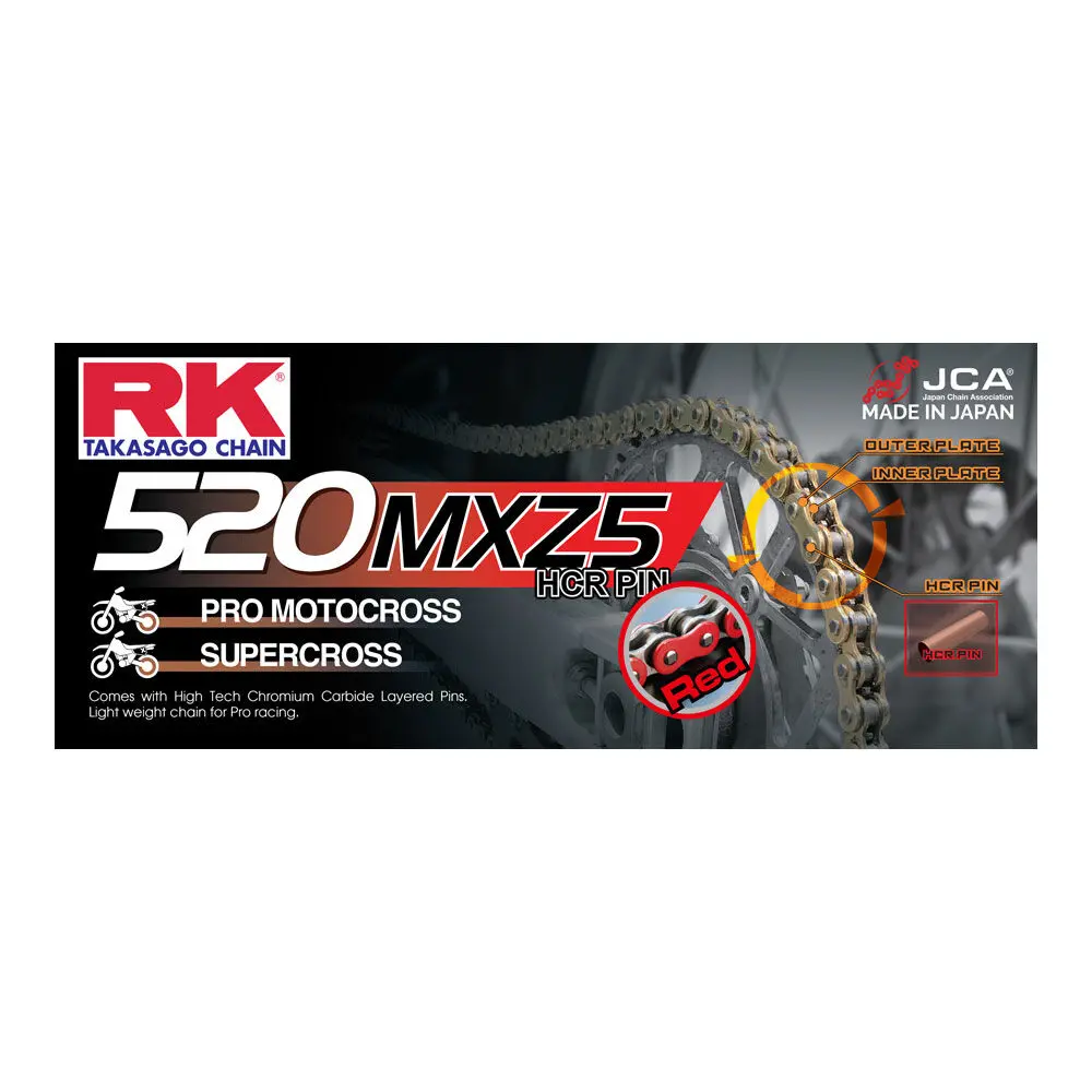 Rk Chain 520Mxz5-120L Red 1