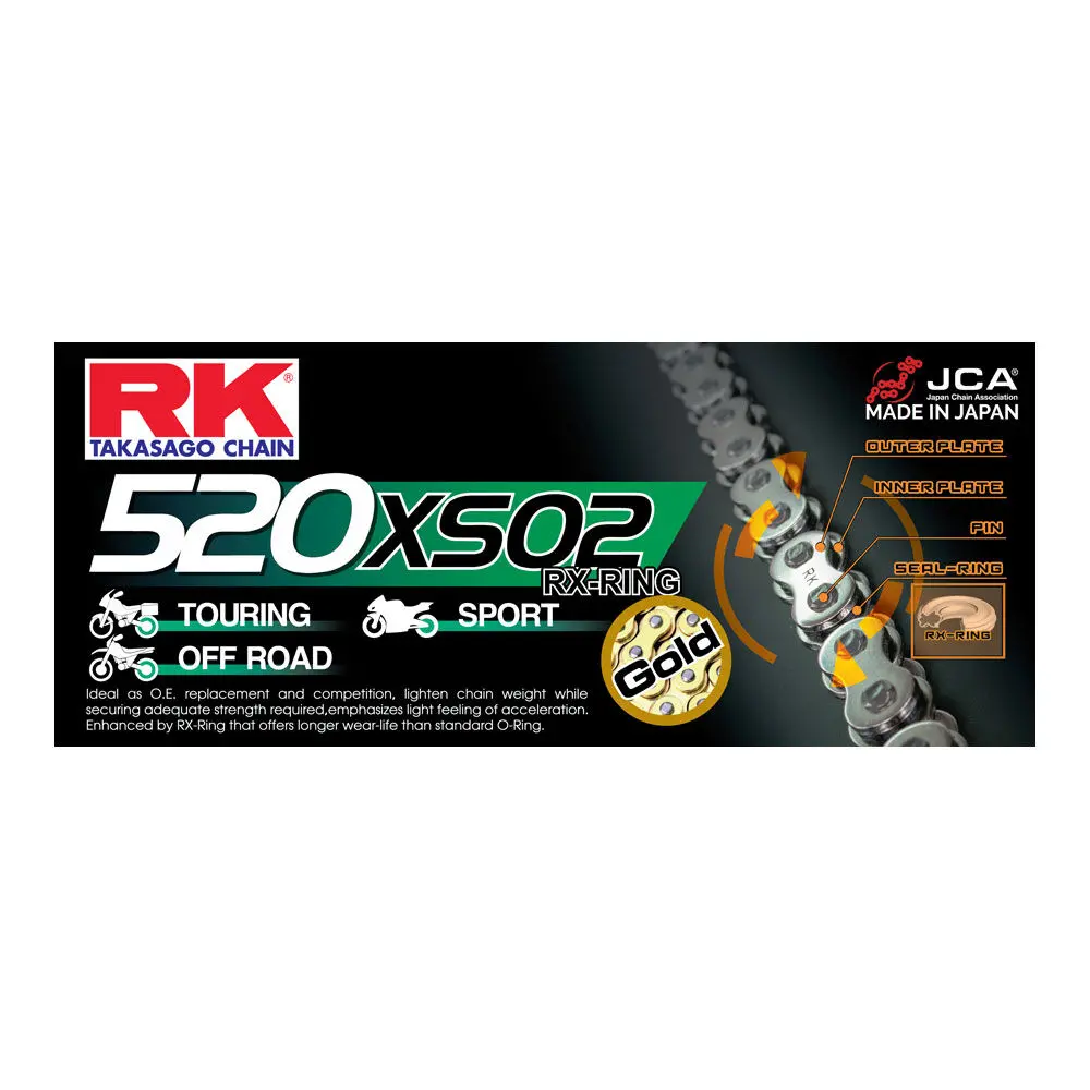 Rk Chain Gb520xso2-120L Gold 1