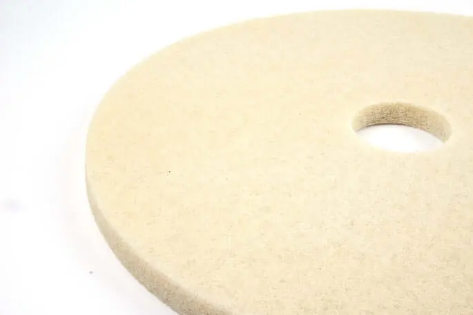 14" White Burnishing Pad (Pack Of 5) 1