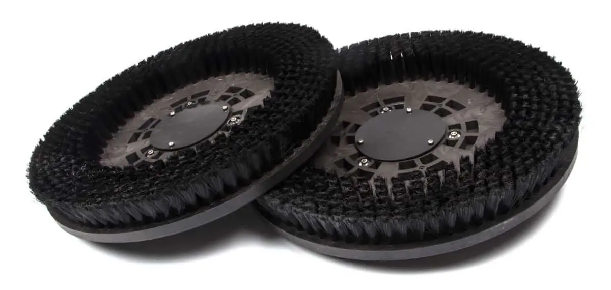 17" Soft Black Disk Scrub Brushes For Rt120 Floor Scrubber Machine (Pack Of 2) 1