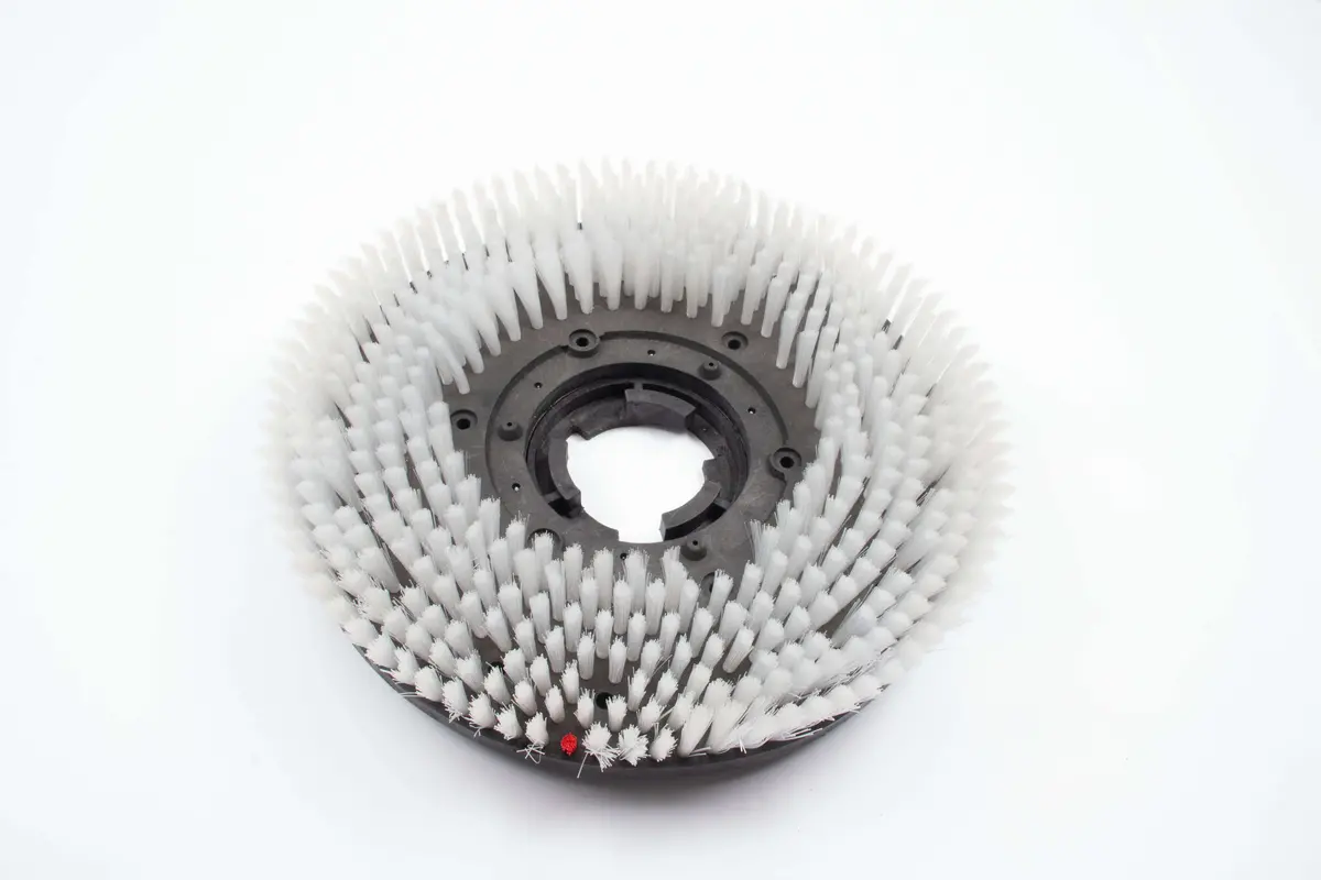 17" Heavy Duty White Brush For Floor Buffer Machine Sm420ac And Sm421ac, Ideal For Concrete, Tile, Wood And More Hard Floor Surfaces 1