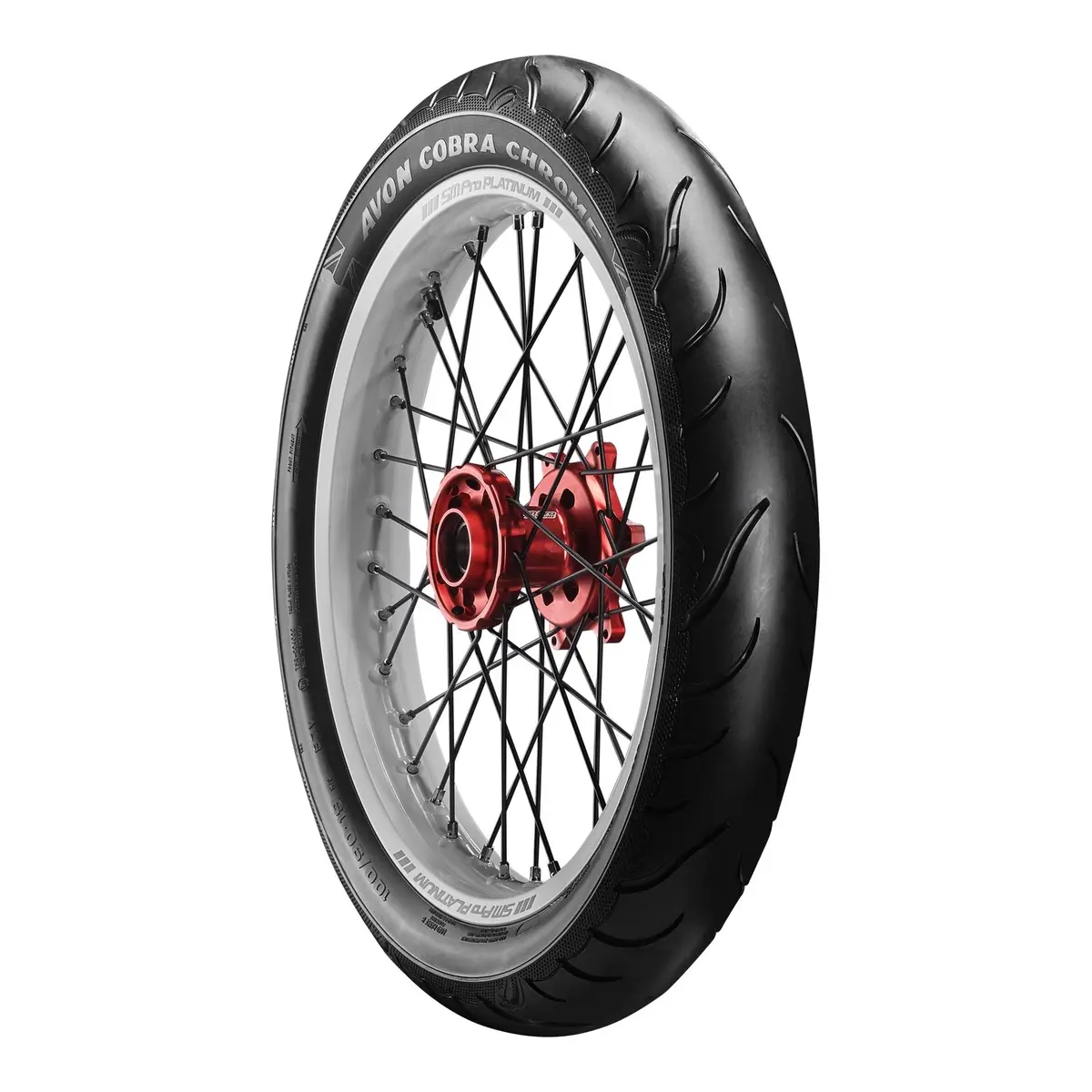 Avon Cobra Chrome 120/70-21 Front Tyre (68V Rating) Av91 1