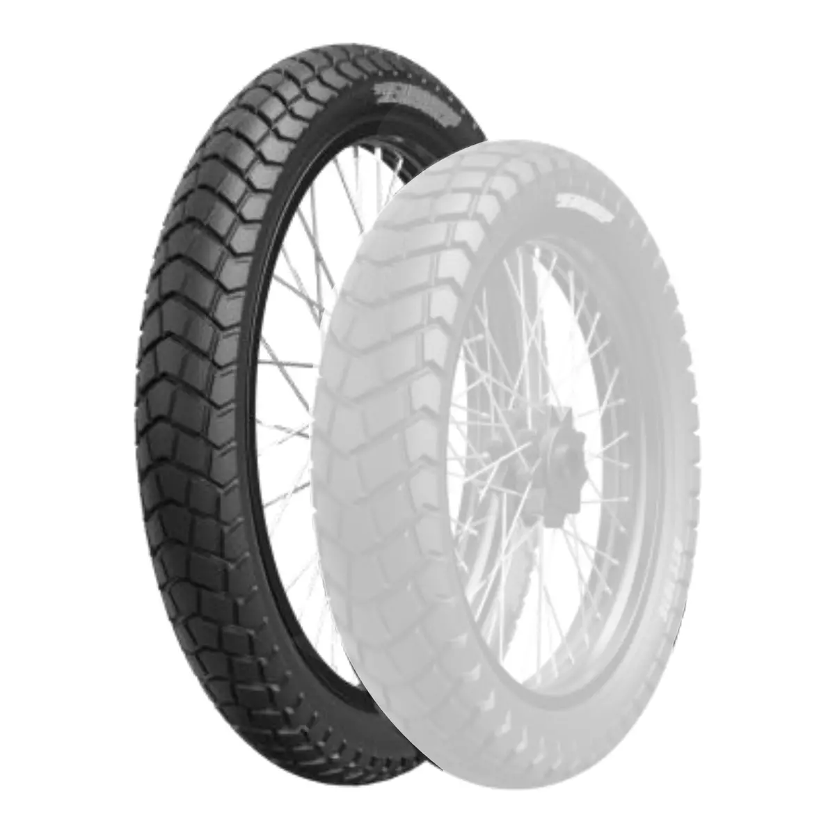 Eurogrip Att1015 90/90-21 Tube Type Front Tyre (66P Rating) 1