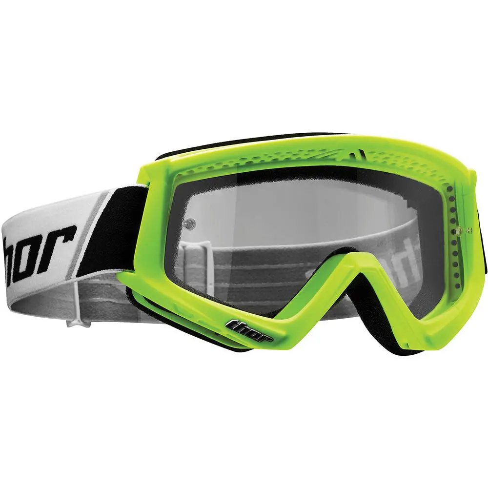 Thor Combat Goggle Fluro Green/Black 1
