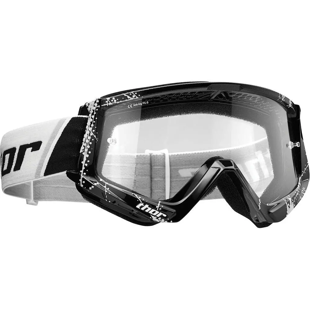 Thor Combat Youth Goggle Web Black/White 1