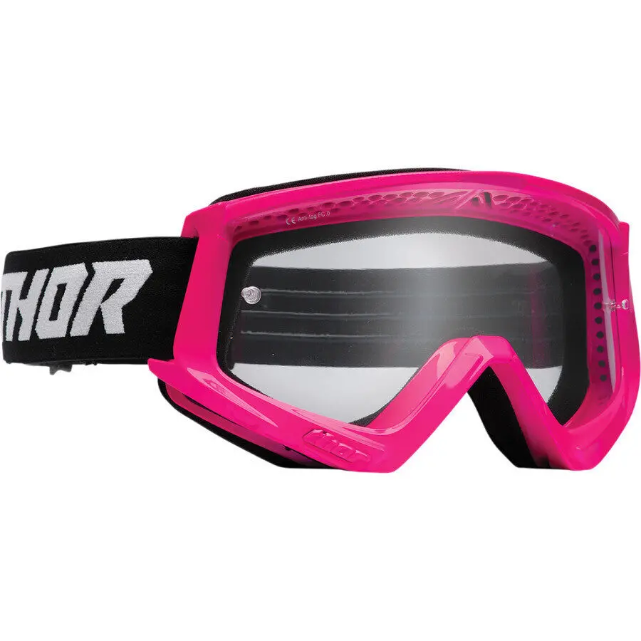 Thor Combat Racer Goggles Fluro Pink/Black 1