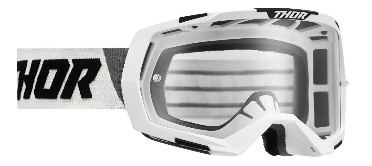 Thor Regiment Goggles White/Black W/Clear Lens 1
