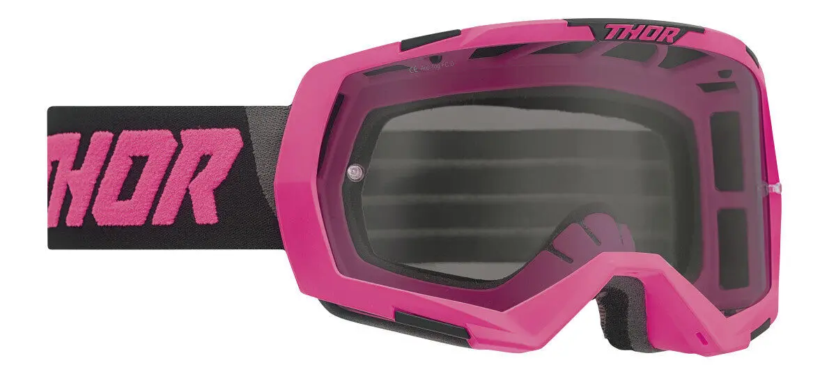 Thor Regiment Goggles Fluro Pink/Black W/Smoke Lens 1