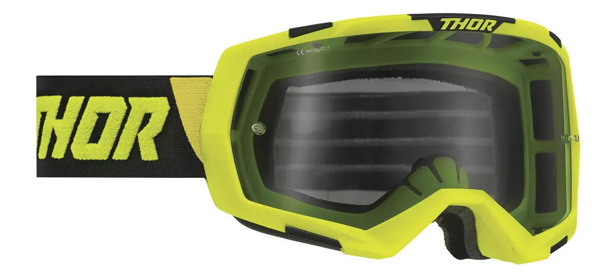 Thor Regiment Goggles Lime/Black W/Smoke Lens 1