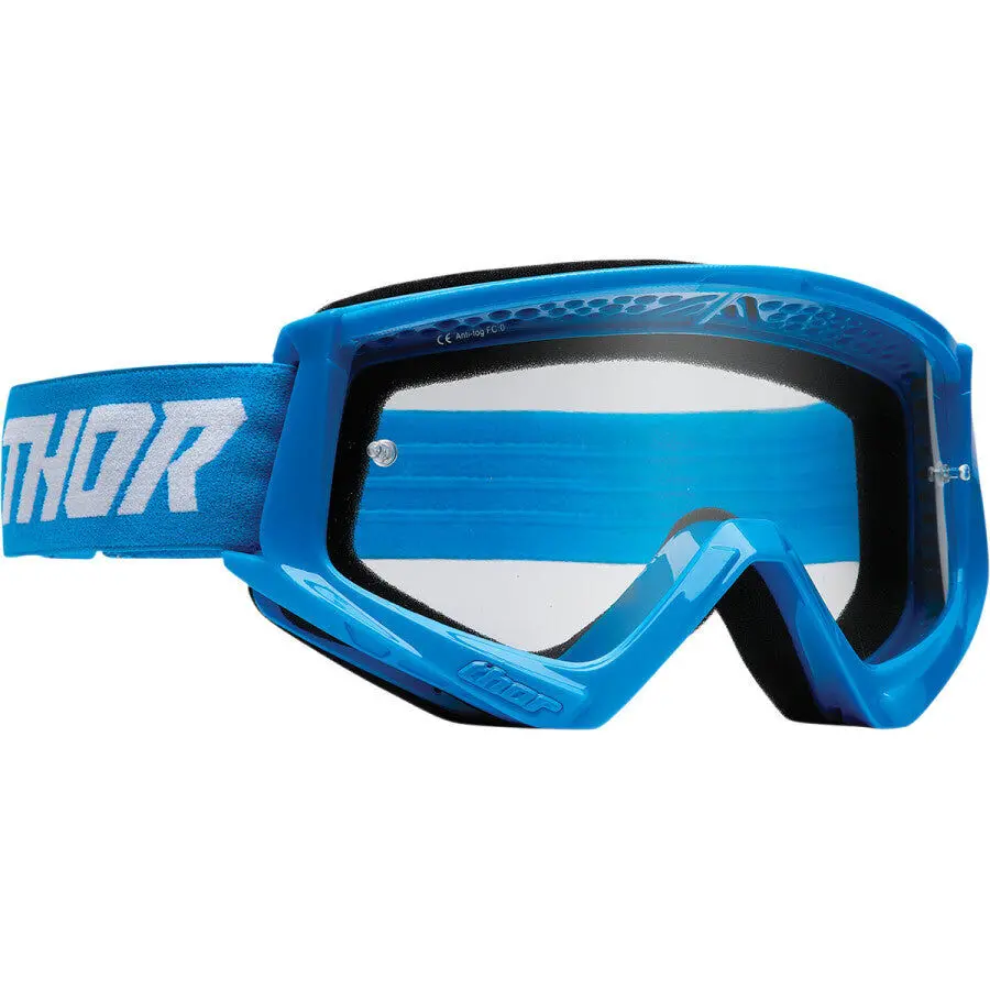 Thor Combat Racer Youth Goggles Blue/White 1
