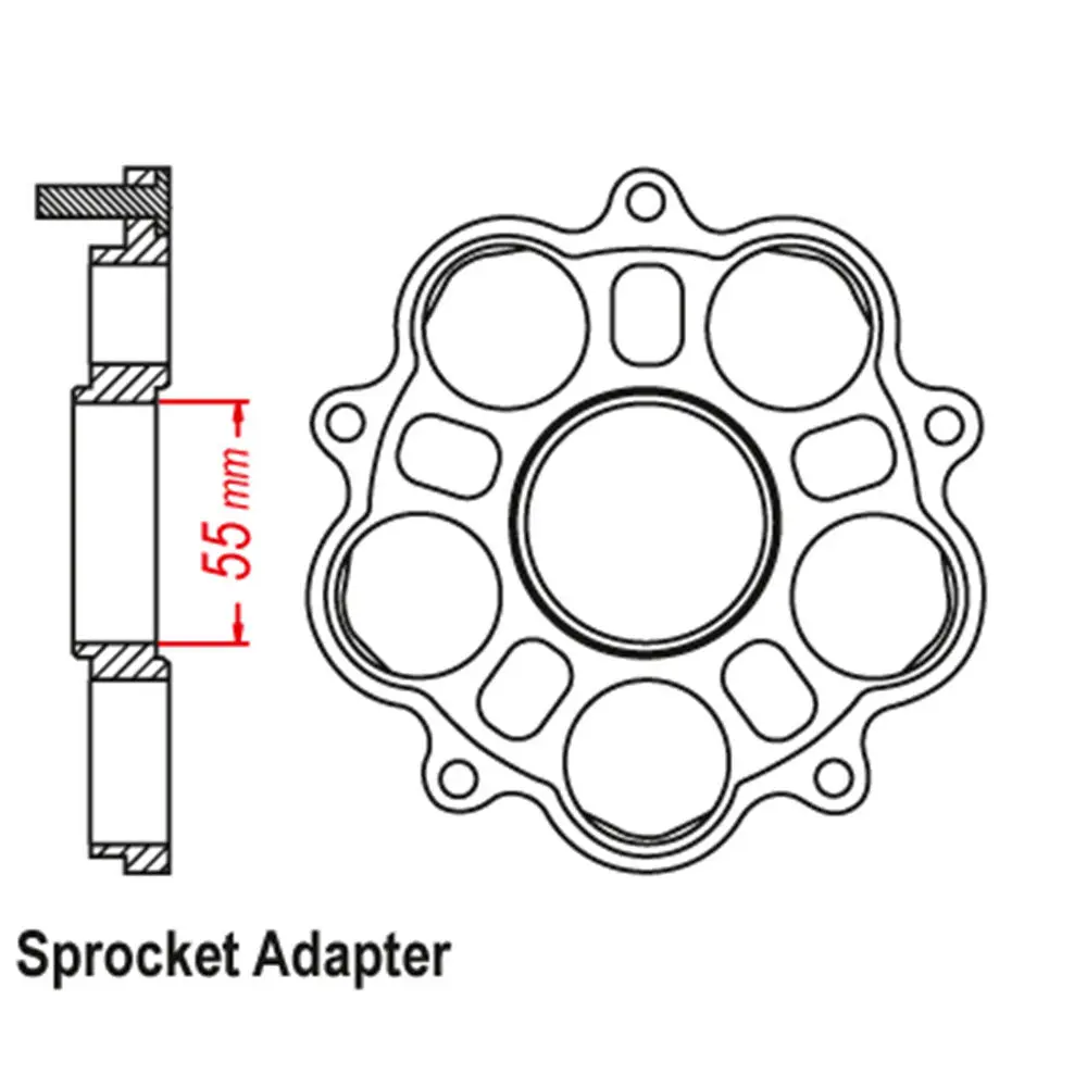 Jt Rear Sprocket Adaptor : Ducati 750B (5 Bolt) 2