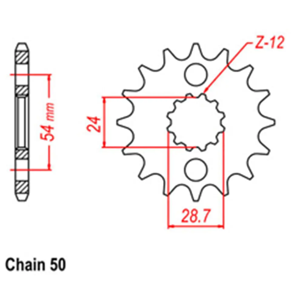 Front Sprocket - Steel 18T 530P 1