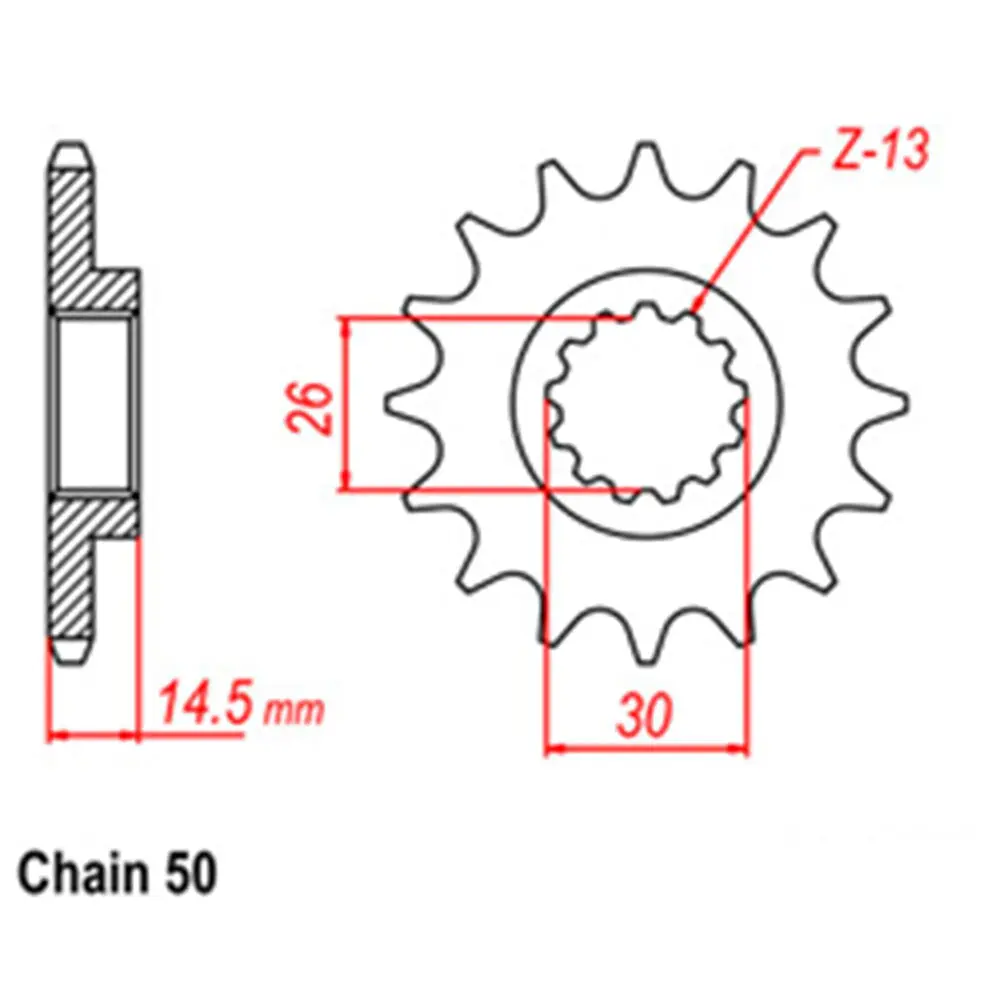 Front Sprocket - Steel 18T 530P 1