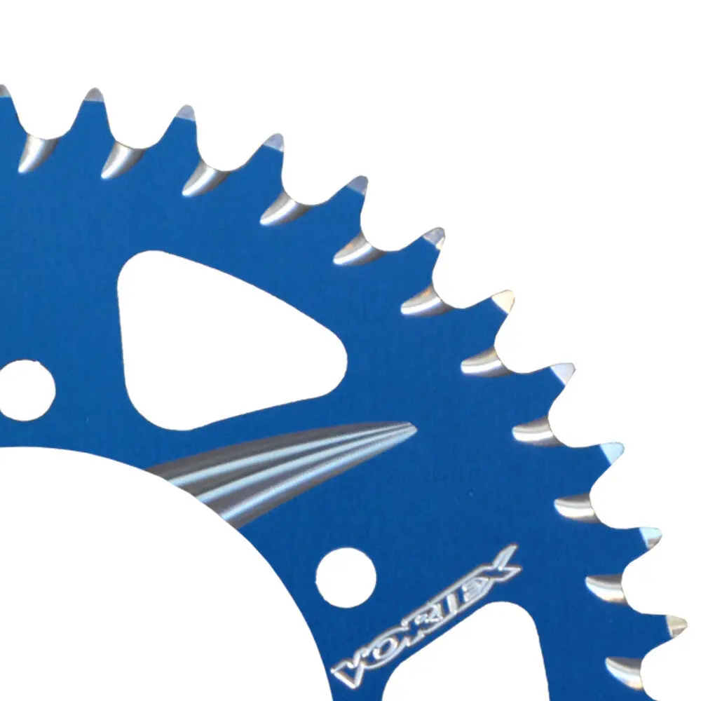 Vortex Alloy Rear Sprocket 420-46T - (S) Yamaha - Blue 1