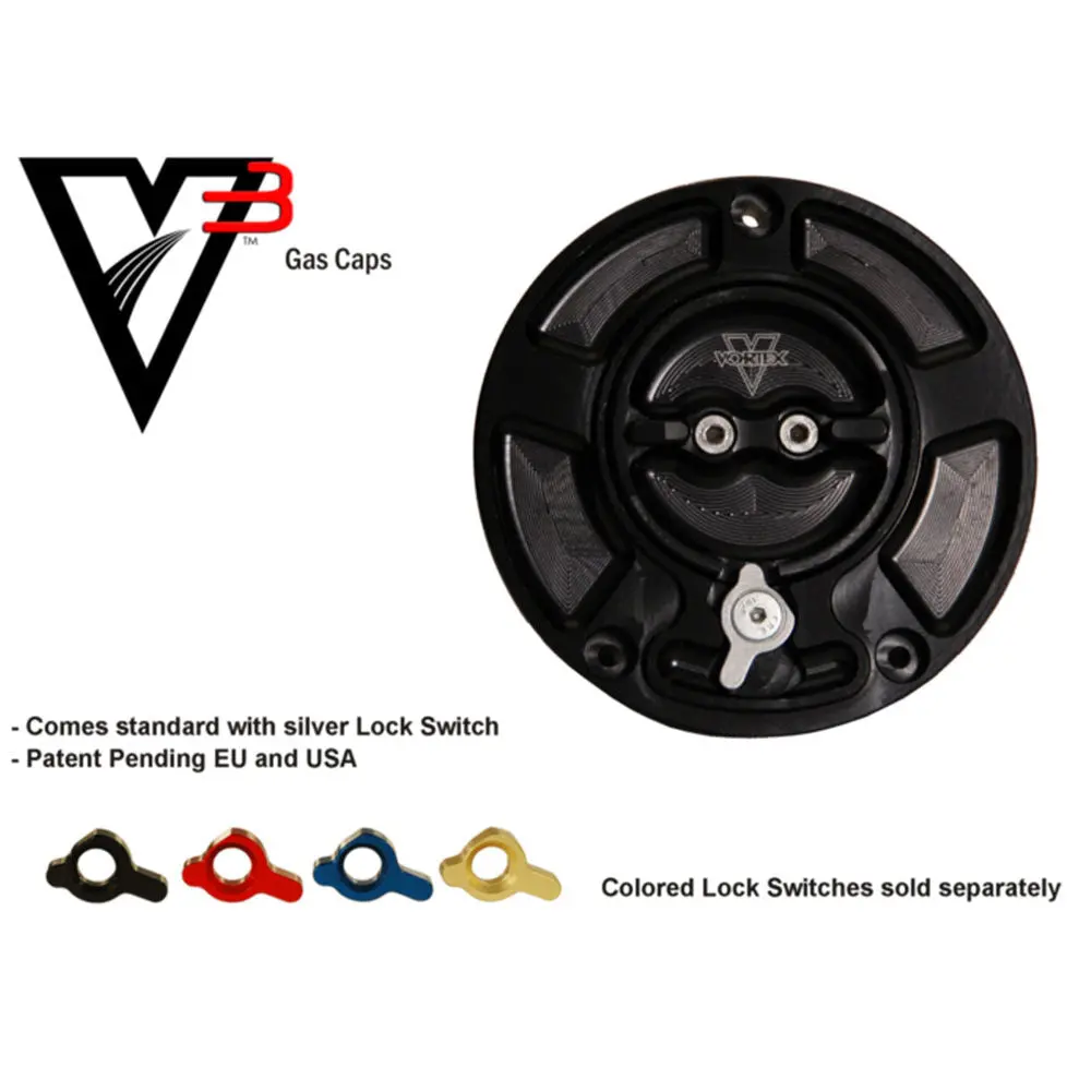 Vortex - V3 Fuel Cap : Black Yamaha 1