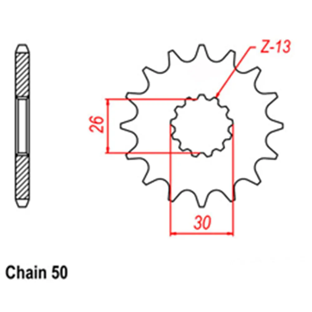 Front Sprocket - Steel 18T 530P 1