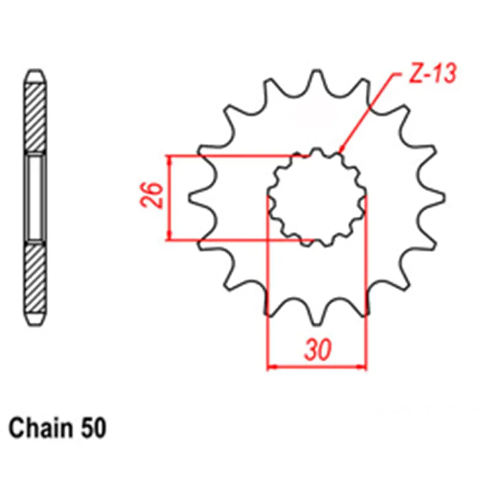 Front Sprocket - Steel 19T 530P 1