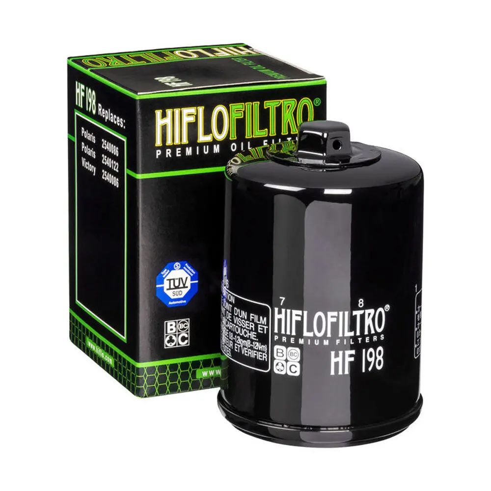 Hiflofiltro - Oil Filter Hf198 (With Nut) Ctn50 1