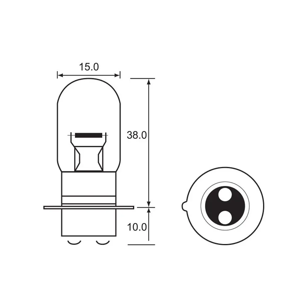 Bulb - Semi Halogen 12V 35/35W - Px15d 1