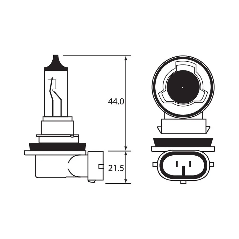 Bulb - Halogen 12V 55W - H11 - Pgj19-2 1